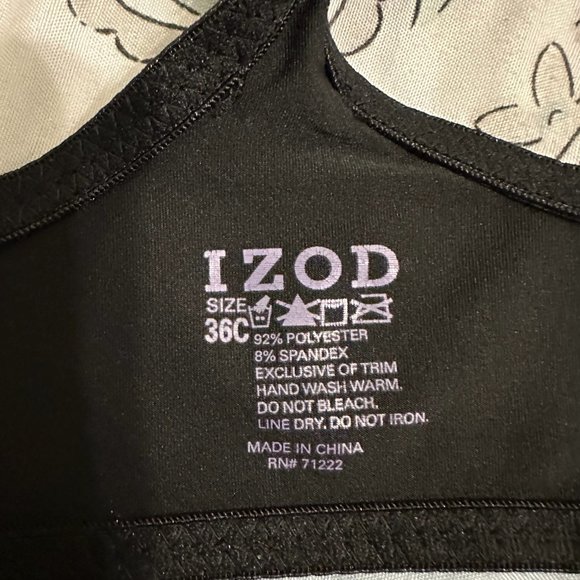 Izod Racer Back Bra Set - Picture 5 of 7